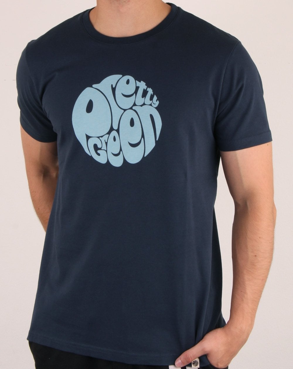 Pretty Green Logo T-shirt Navy