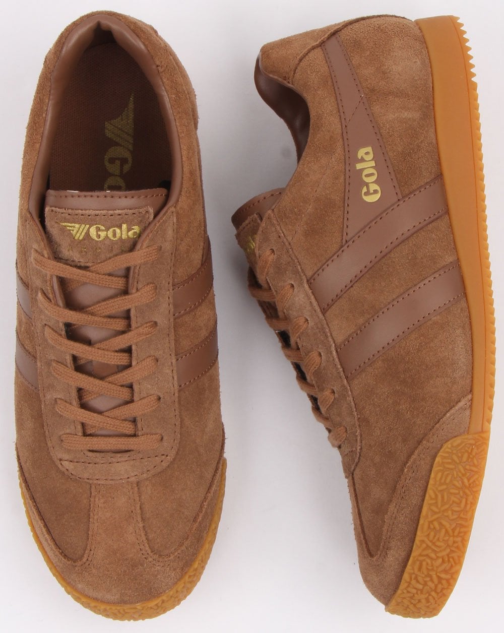 Gola Harrier Suede Trainer Tobacco
