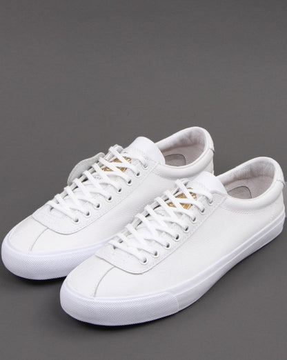 Pretty Green Leather Trainer White