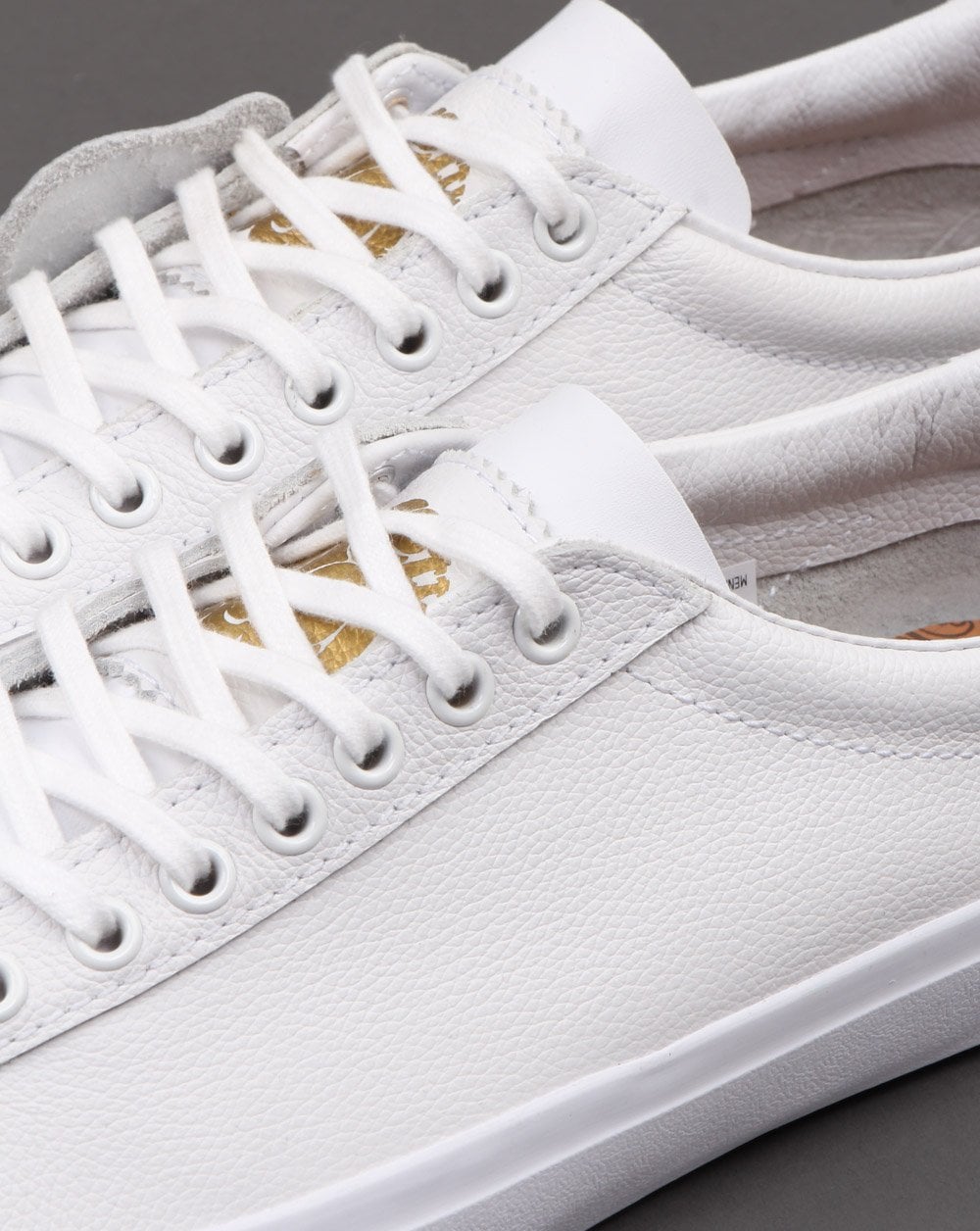 Pretty Green Leather Trainer White