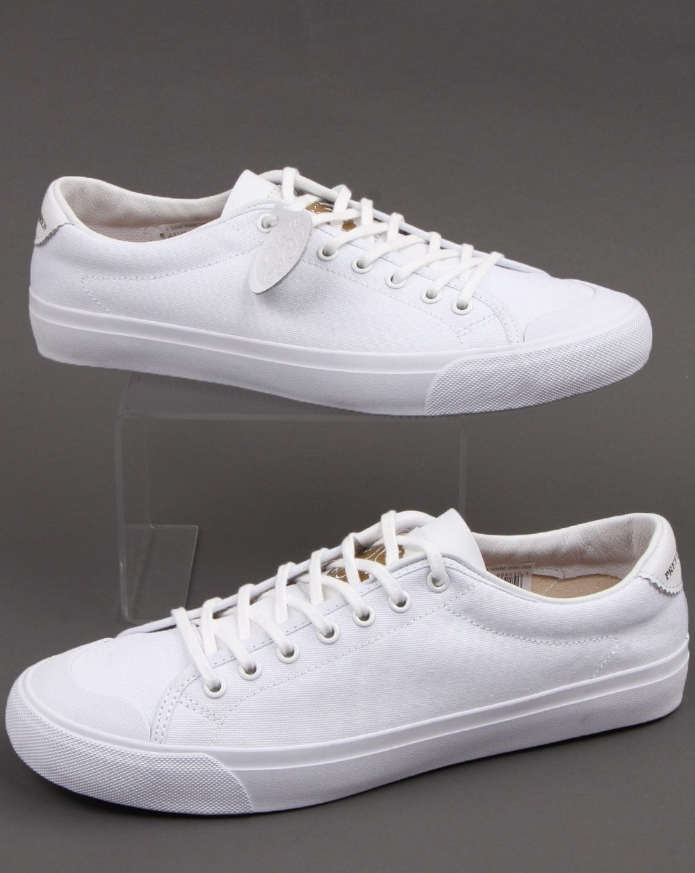 Pretty Green Canvas Trainer White