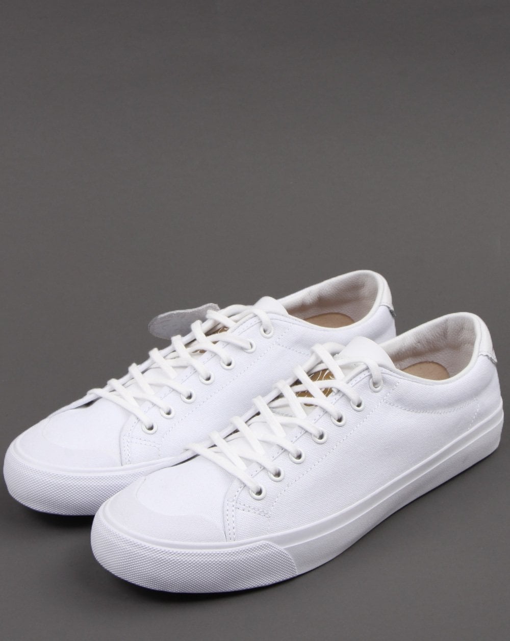 Pretty Green Canvas Trainer White