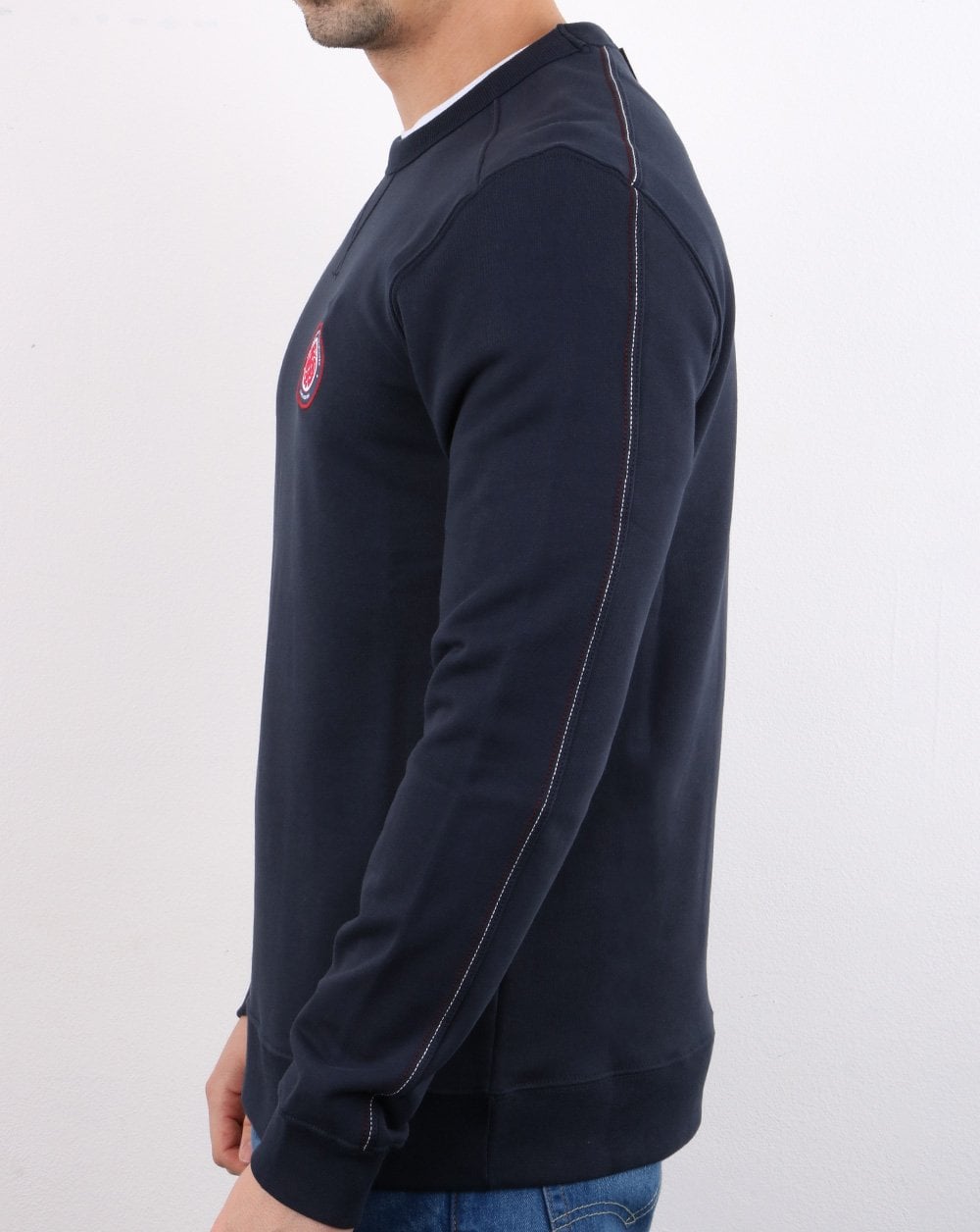 Pretty Green Likeminded Sweatshirt Navy
