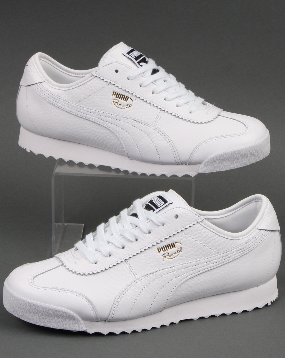 Puma Roma 68 Vintage Leather Trainer White