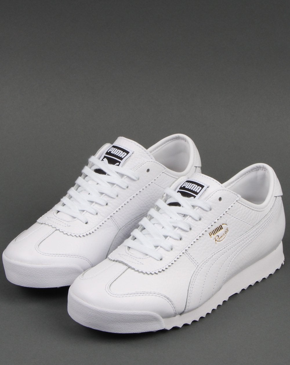 Puma Roma 68 Vintage Leather Trainer White