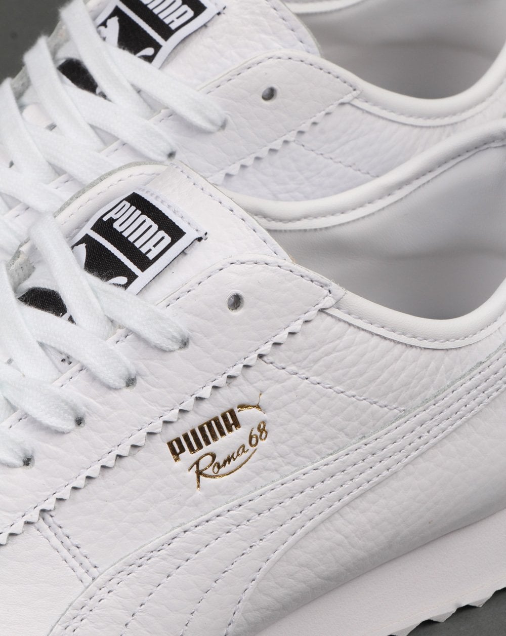 Puma Roma 68 Vintage Leather Trainer White
