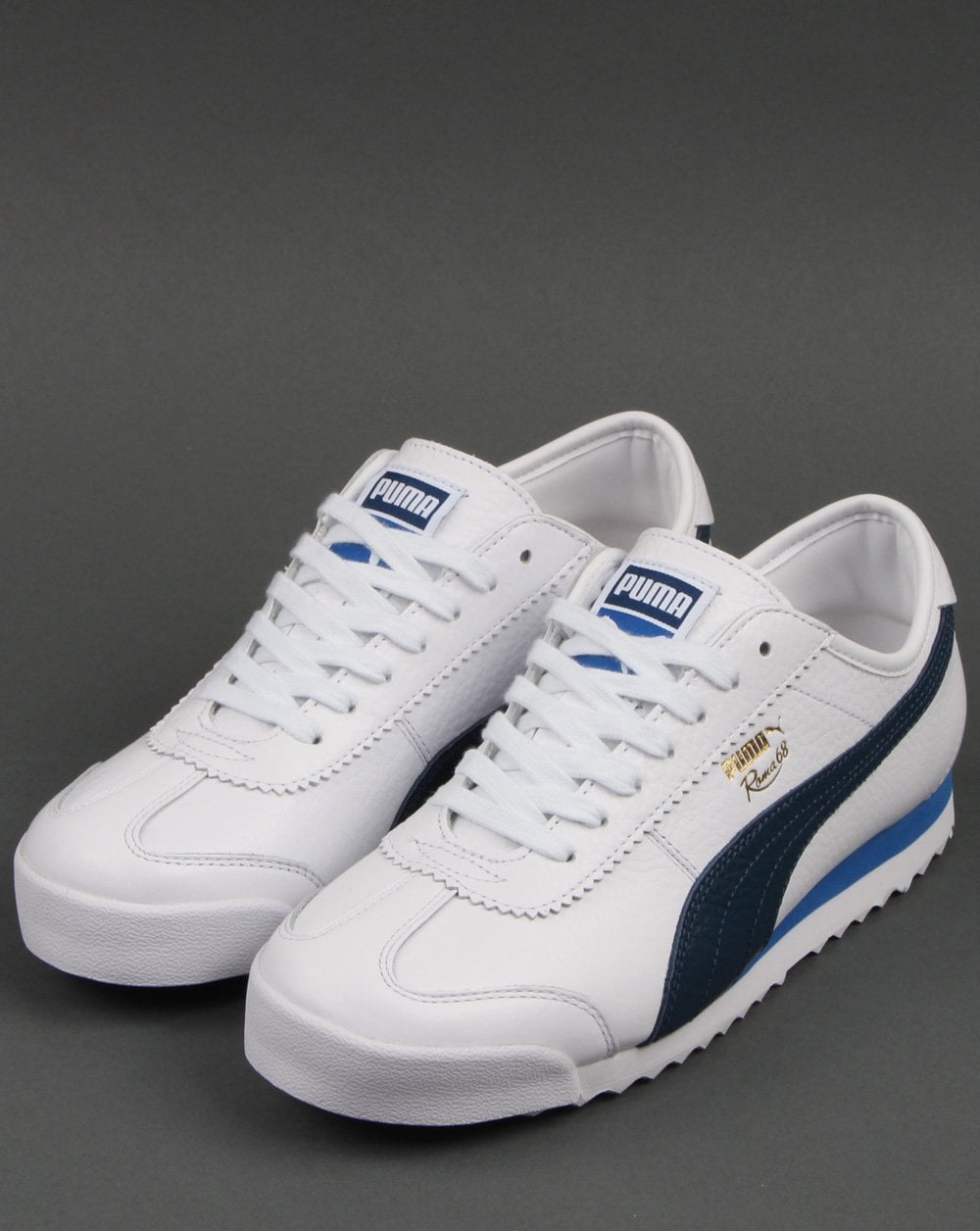 Puma Roma 68 Vintage Trainer White/Dark Denim