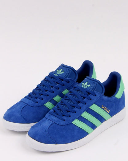 Adidas Gazelle Trainers Royal Blue/Green