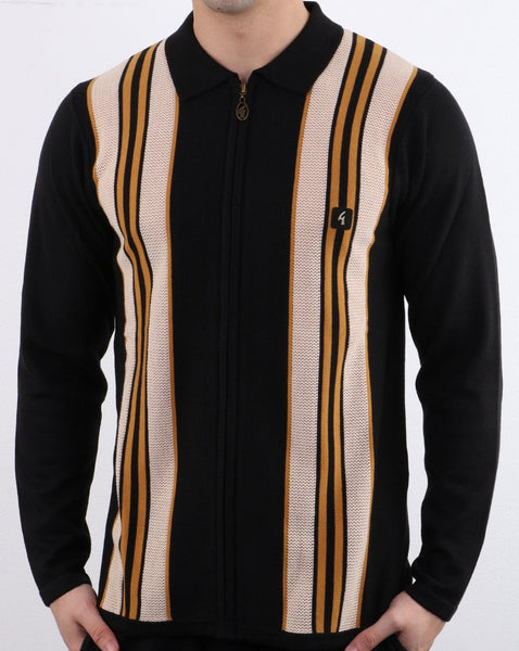 Gabicci Vintage Monterey Polo Shirt Black