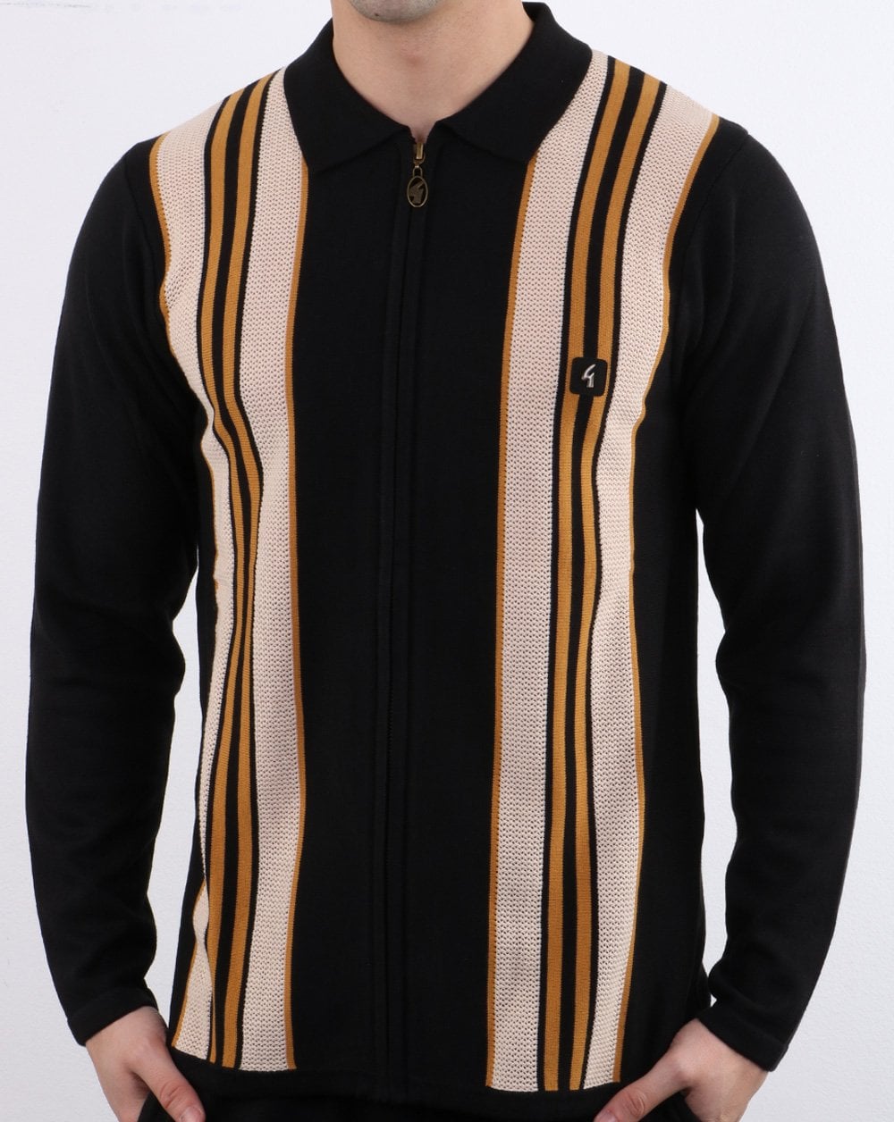 Gabicci Vintage Monterey Polo Shirt Black