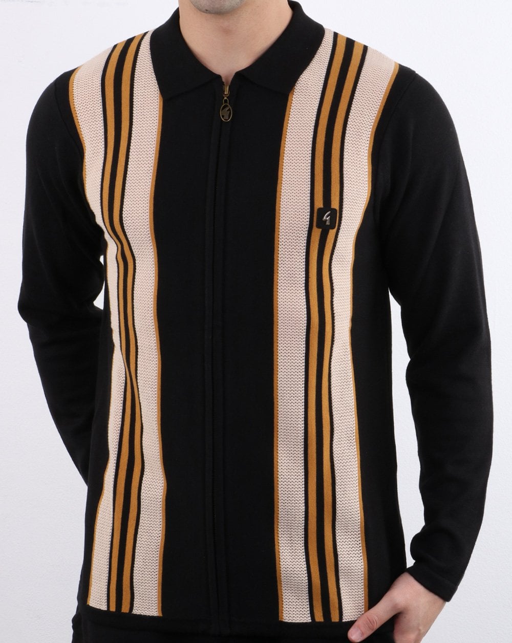 Gabicci Vintage Monterey Polo Shirt Black