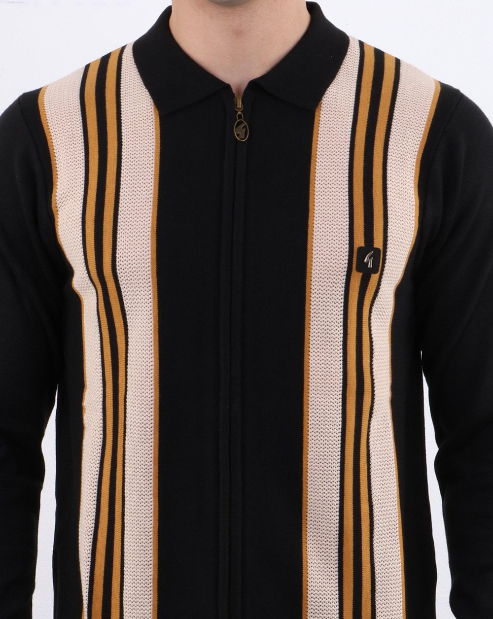 Gabicci Vintage Monterey Polo Shirt Black