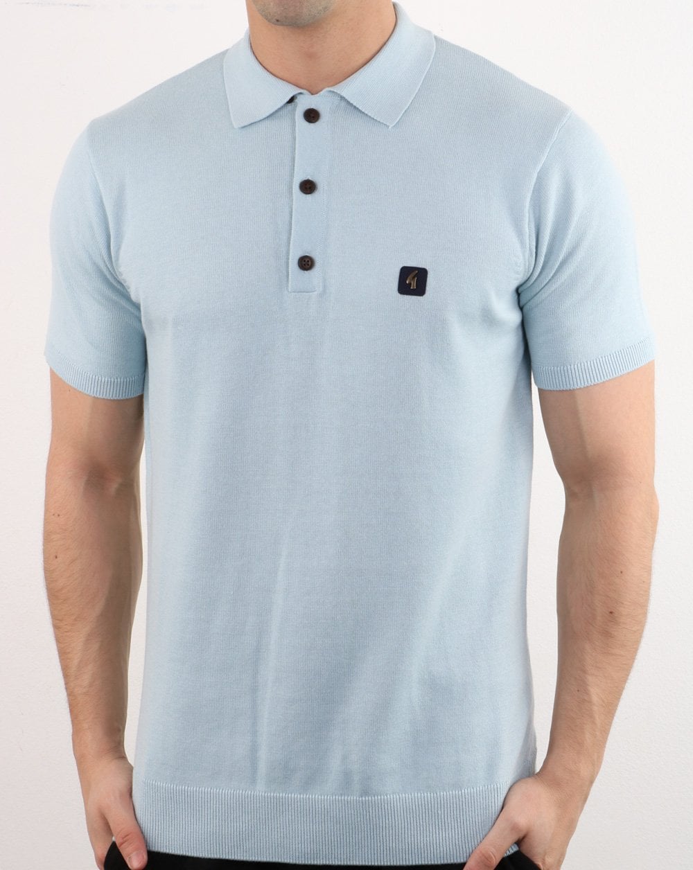 Gabicci Vintage Jackson Polo Shirt Sky Blue