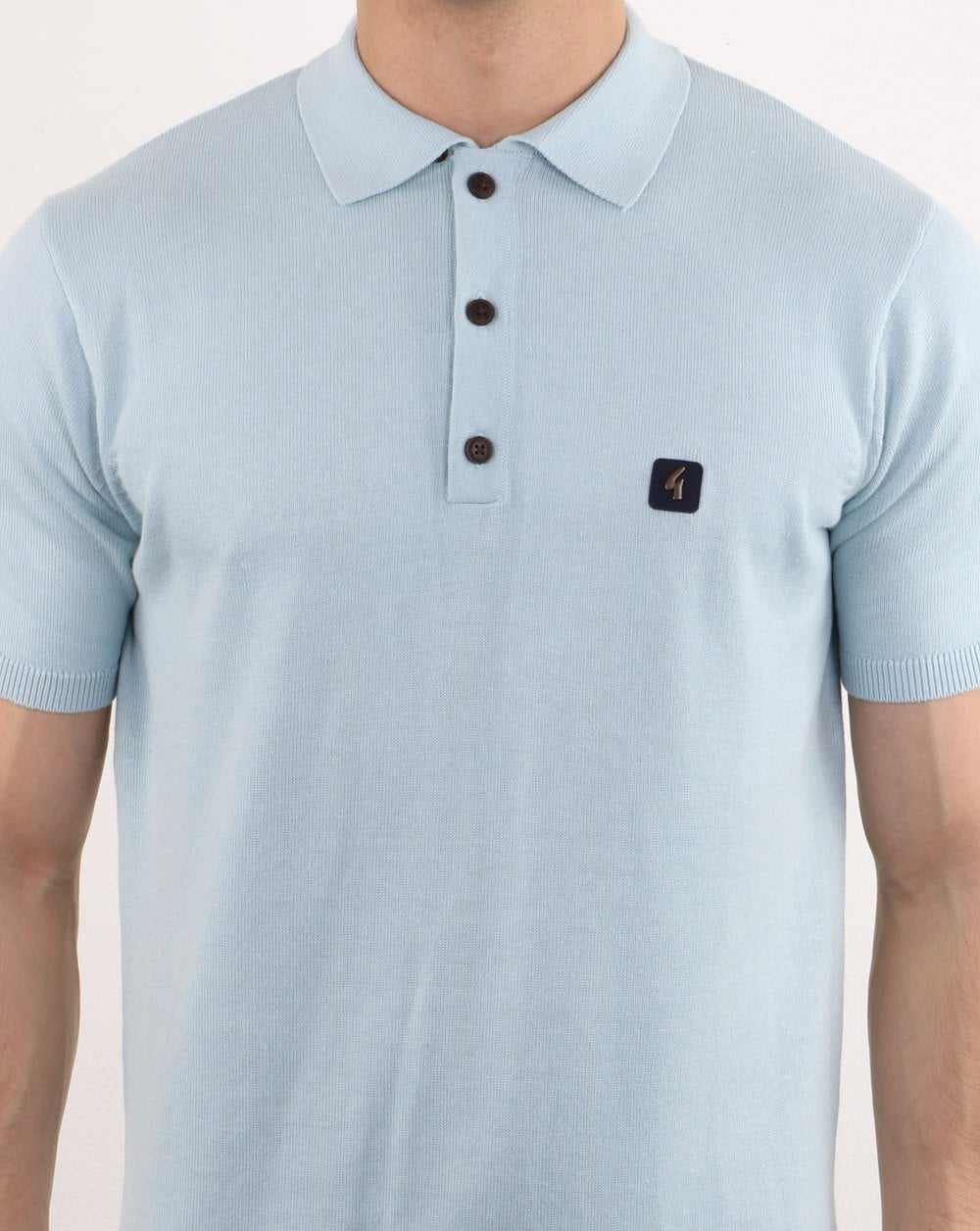 Gabicci Vintage Jackson Polo Shirt Sky Blue
