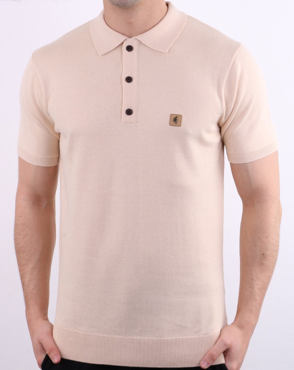 Gabicci Vintage Jackson Polo Shirt Oat