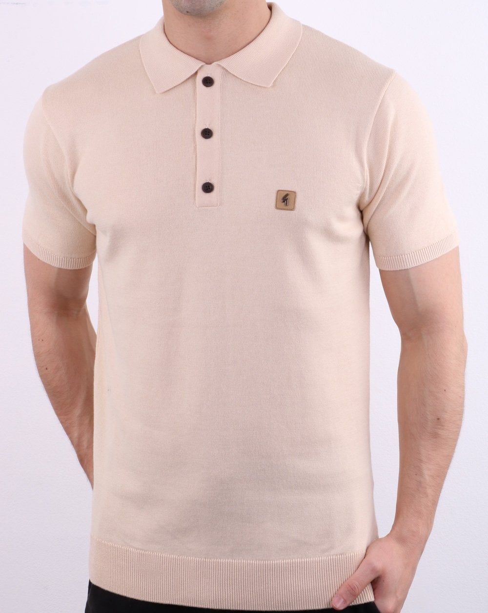 Gabicci Vintage Jackson Polo Shirt Oat