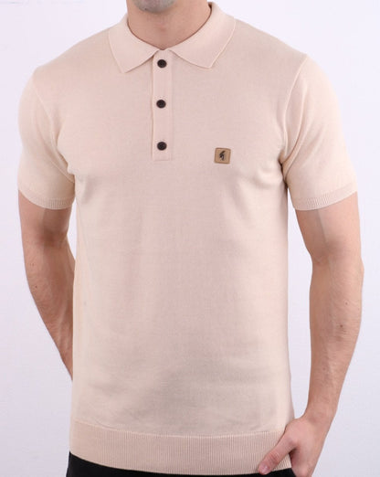 Gabicci Vintage Jackson Polo Shirt Oat