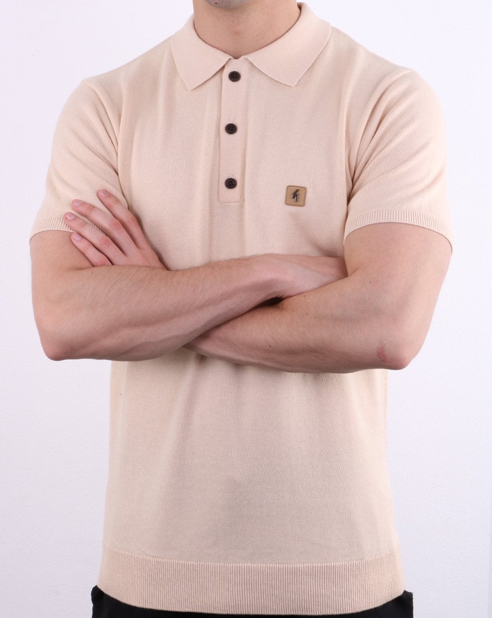 Gabicci Vintage Jackson Polo Shirt Oat