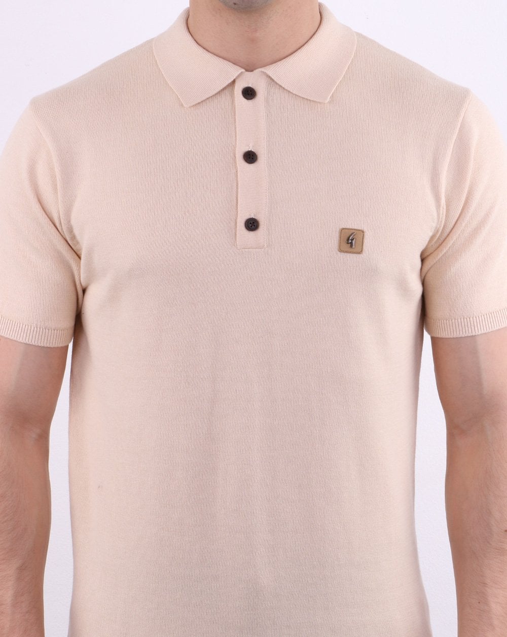 Gabicci Vintage Jackson Polo Shirt Oat