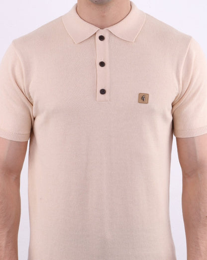 Gabicci Vintage Jackson Polo Shirt Oat