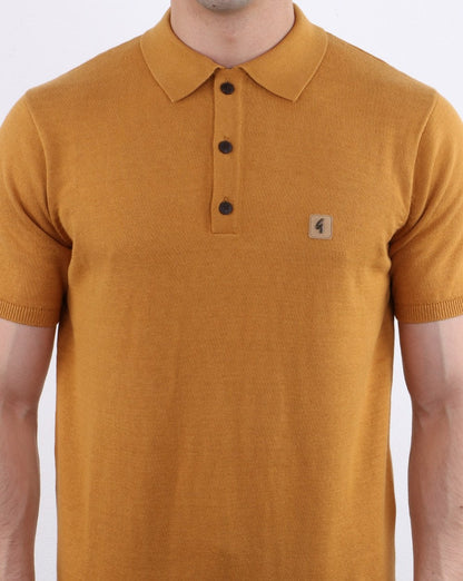 Gabicci Vintage Jackson Polo Shirt Hay