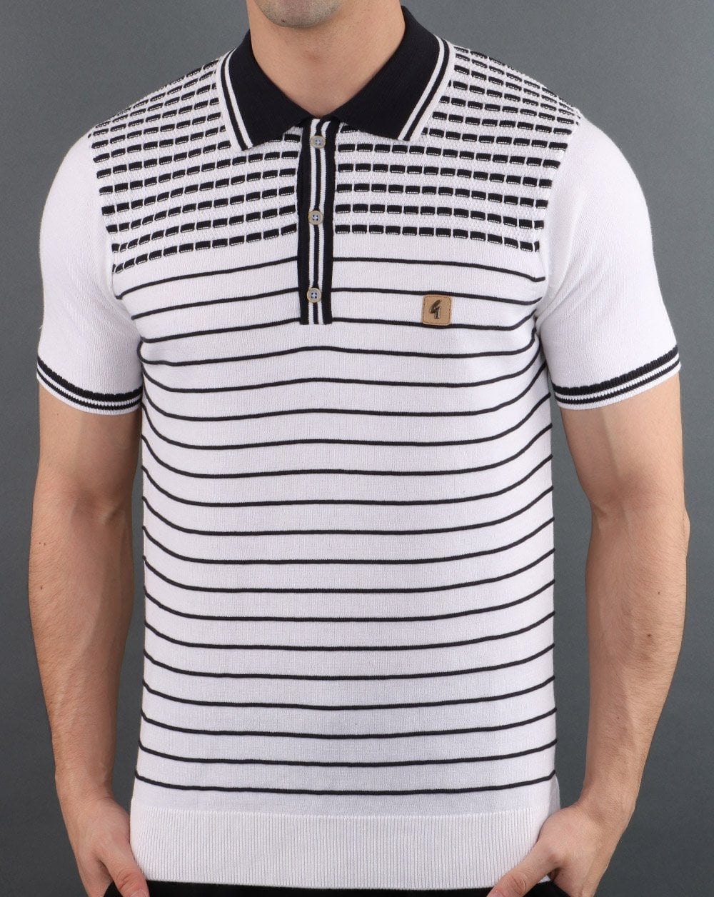 Gabicci Vintage Canyon Polo Shirt White