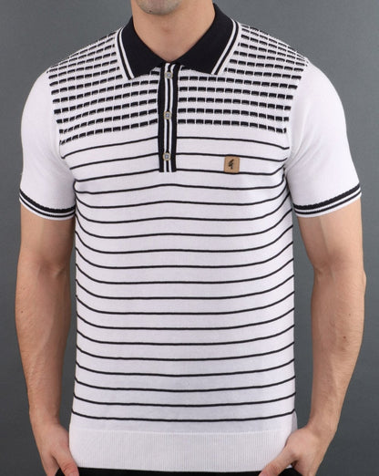 Gabicci Vintage Canyon Polo Shirt White