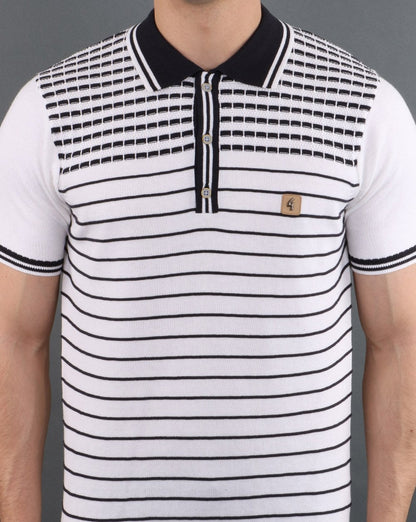 Gabicci Vintage Canyon Polo Shirt White