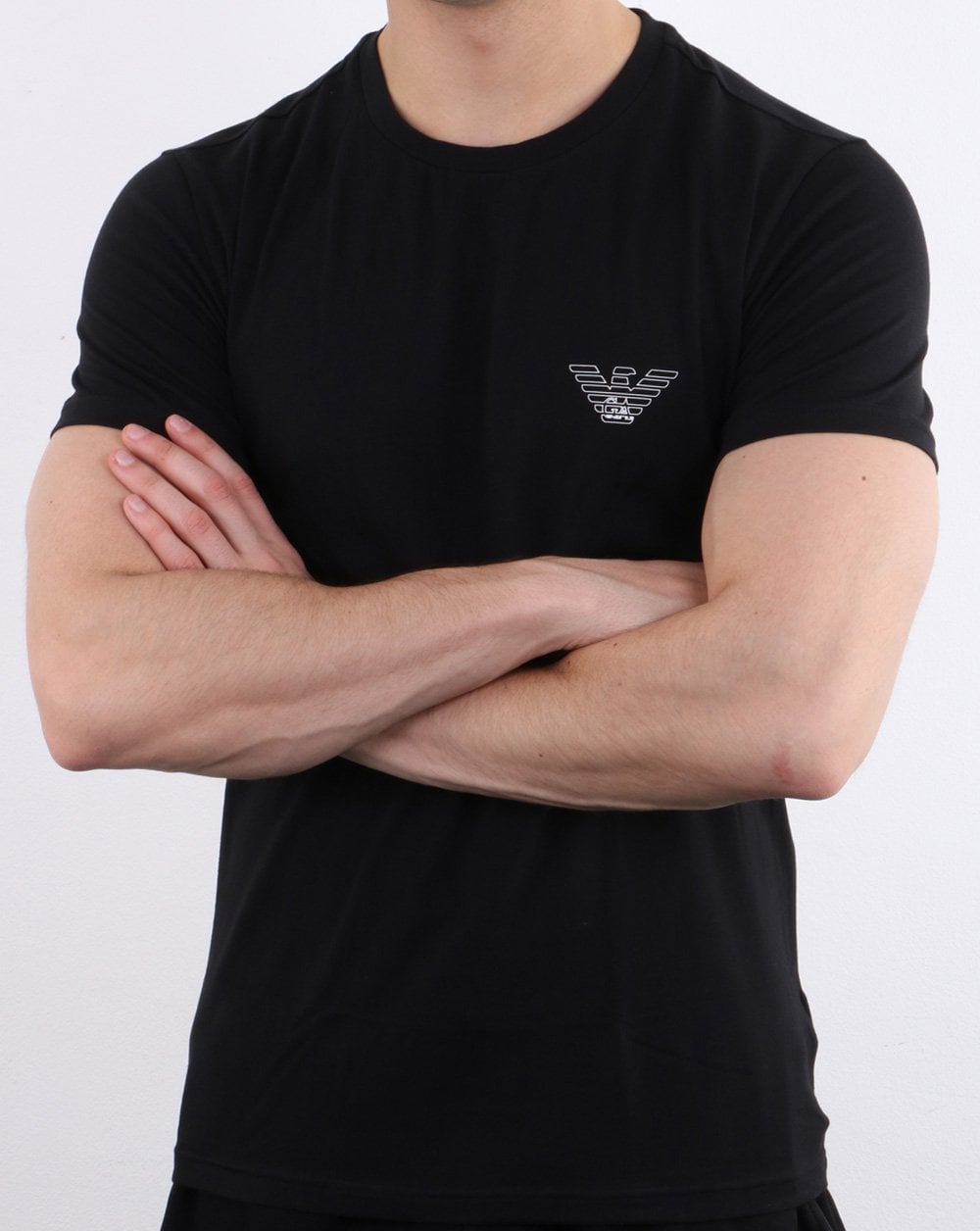 Emporio Armani Organic Cotton Loungewear T-shirt Black