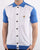Gabicci Vintage Morgan Polo Shirt White and Blue