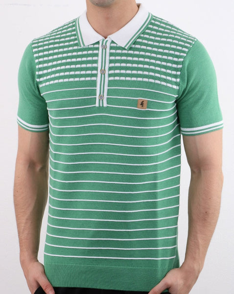 Gabicci Vintage Canyon Polo Shirt Green