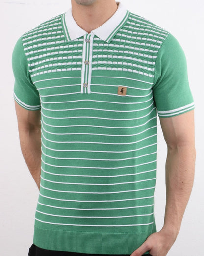 Gabicci Vintage Canyon Polo Shirt Green