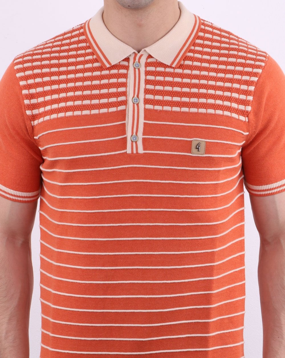 Gabicci Vintage Canyon Polo Shirt Orange