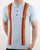 Gabicci Vintage Turney Striped Polo Sky Blue