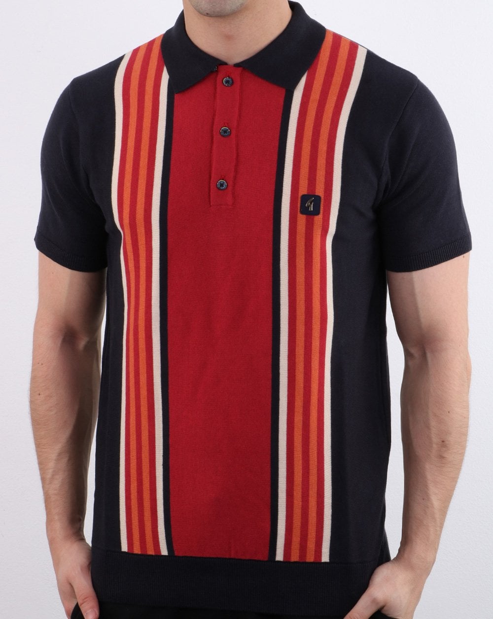 Gabicci Vintage Casbah Polo Shirt Navy