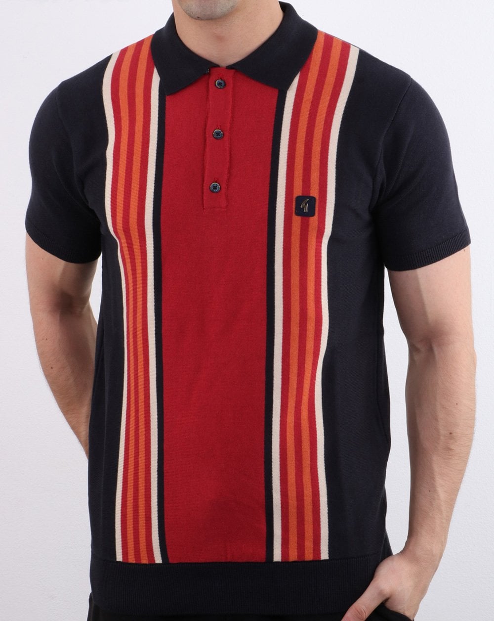 Gabicci Vintage Casbah Polo Shirt Navy
