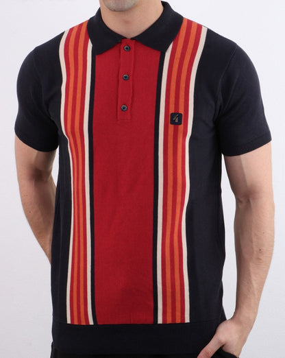 Gabicci Vintage Casbah Polo Shirt Navy