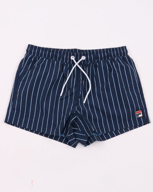 Fila Vintage Pinstripe Swim Shorts Navy/sky