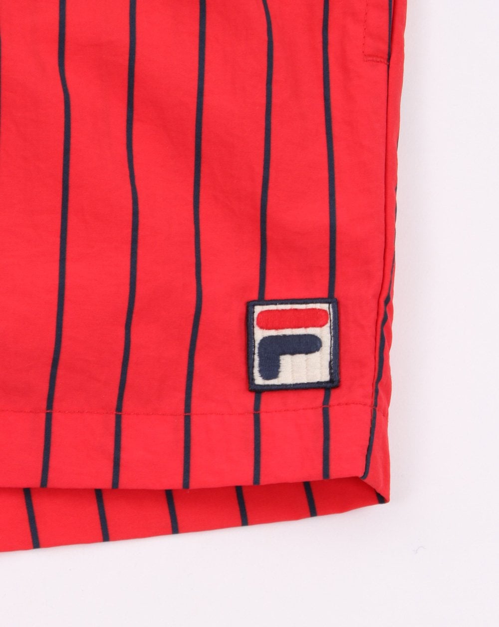 Fila Vintage Pinstripe Swim Shorts Red/navy