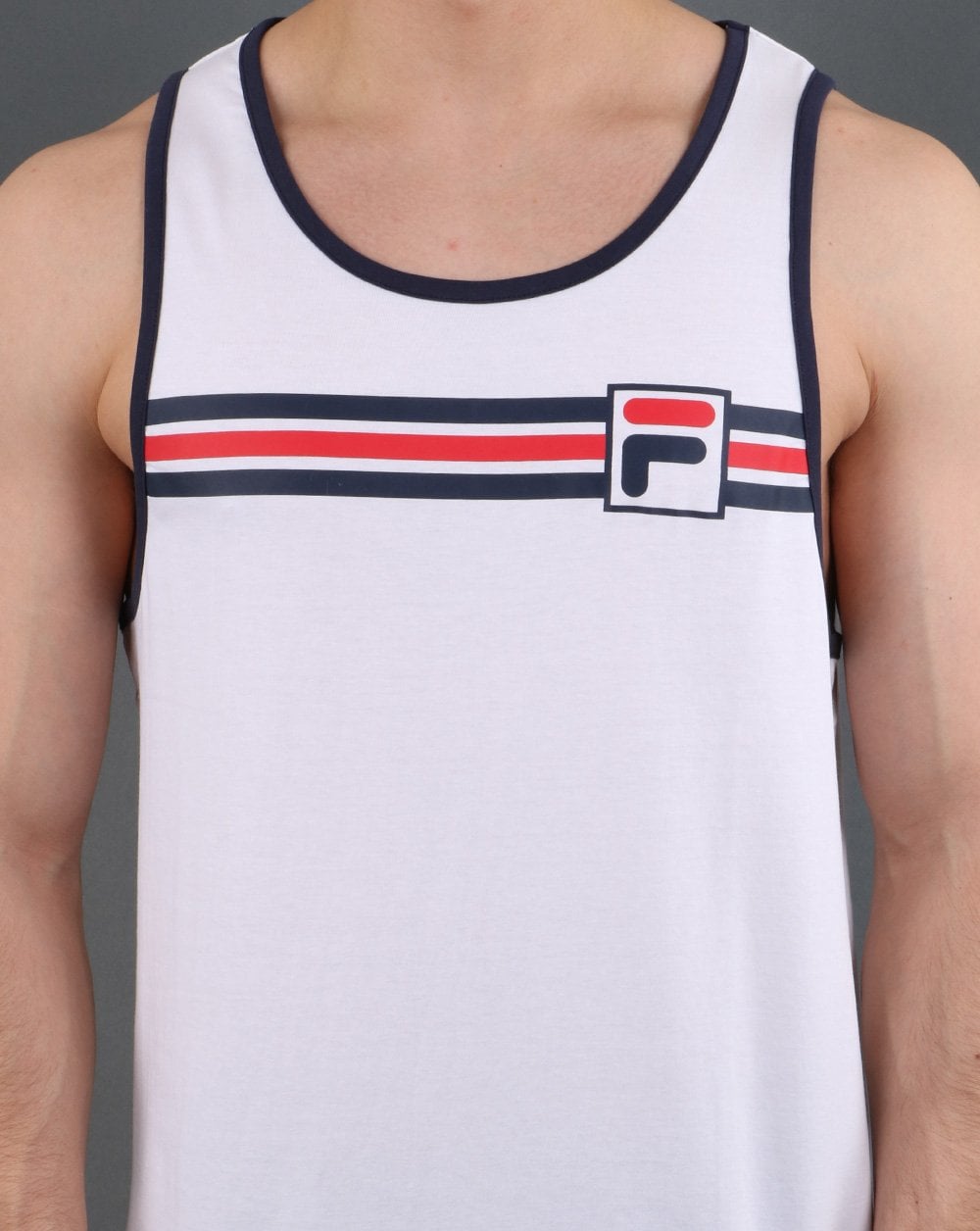 Fila Vintage Quillan Vest White/Navy