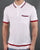 Pretty Green Stripe Pocket Knitted Polo Shirt White