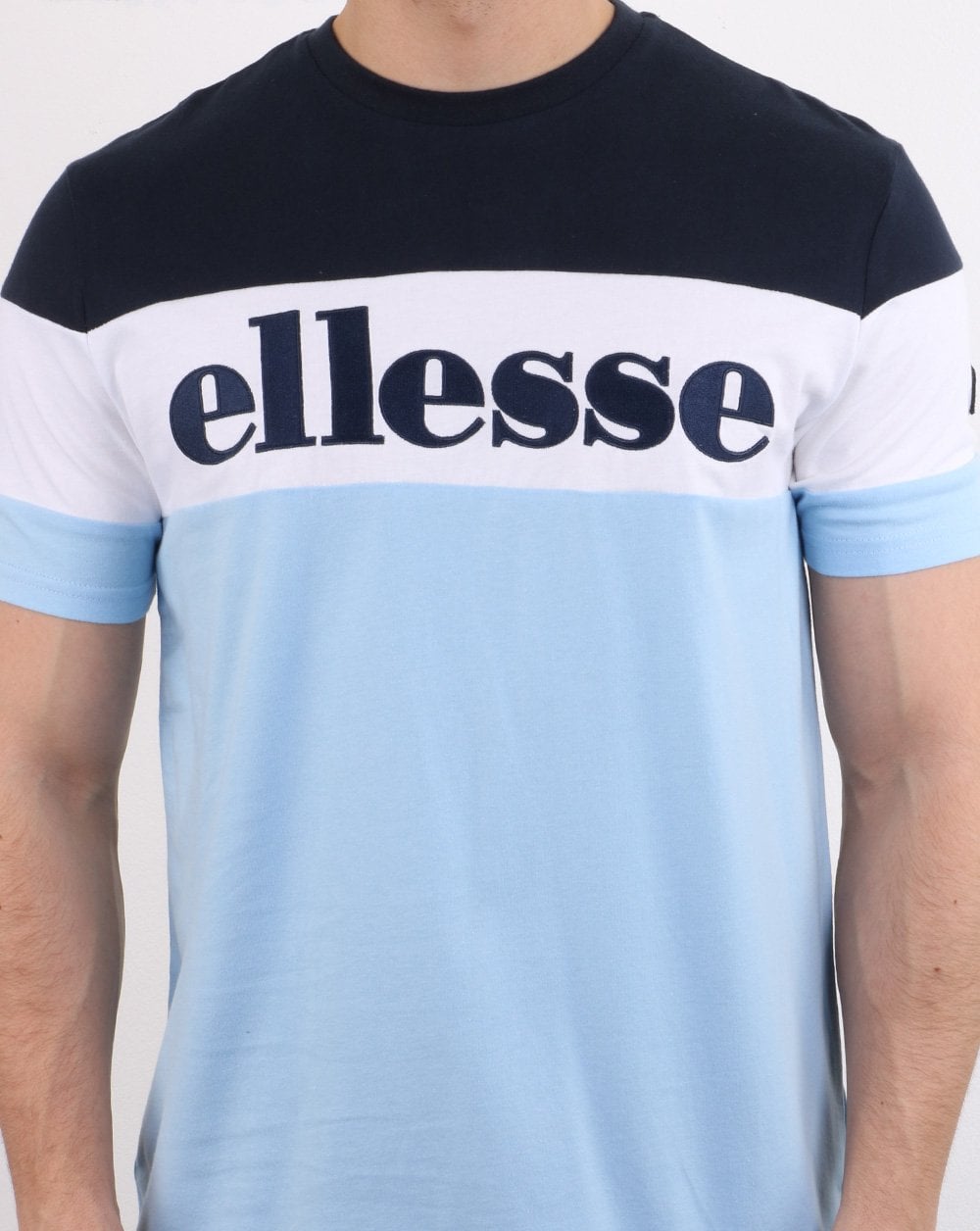 Ellesse Punto T Shirt Light Blue/white/navy