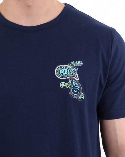 Pretty Green Marshall Crew T-shirt Navy