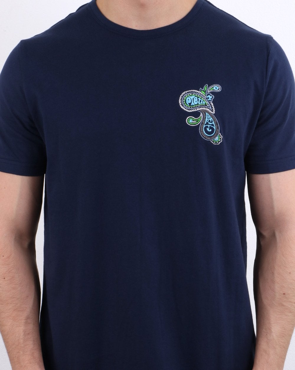 Pretty Green Marshall Crew T-shirt Navy