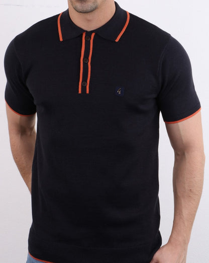 Gabicci Vintage Linekar Polo Shirt Dk Navy