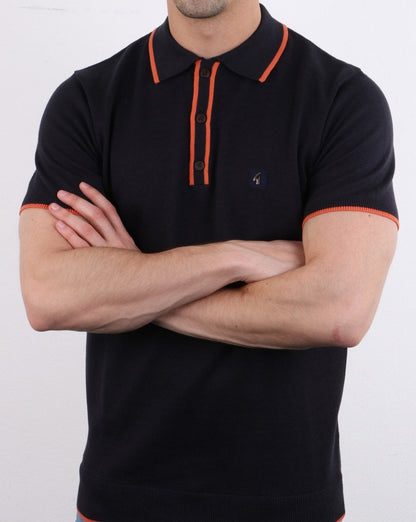 Gabicci Vintage Linekar Polo Shirt Dk Navy