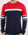 Fila Vintage Long Sleeved T Shirt Navy/Red/White