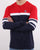 Fila Vintage Long Sleeved T Shirt Navy/Red/White
