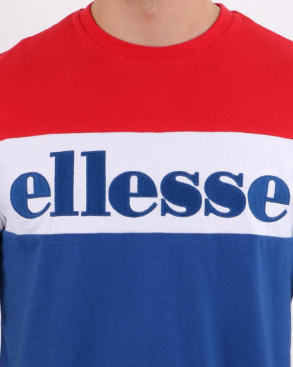 Ellesse Punto T Shirt Navy/White/Red