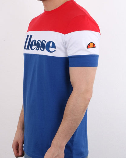 Ellesse Punto T Shirt Navy/White/Red